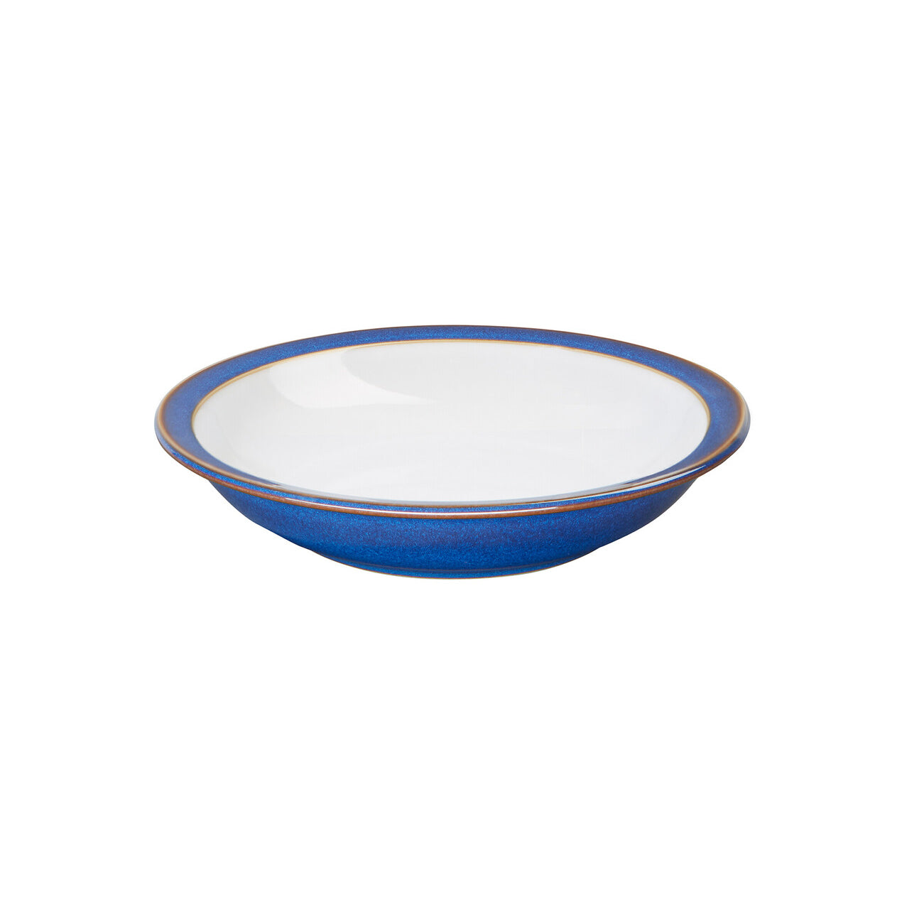 Denby Imperial Blue Shallow Rimmed Bowl 21cm