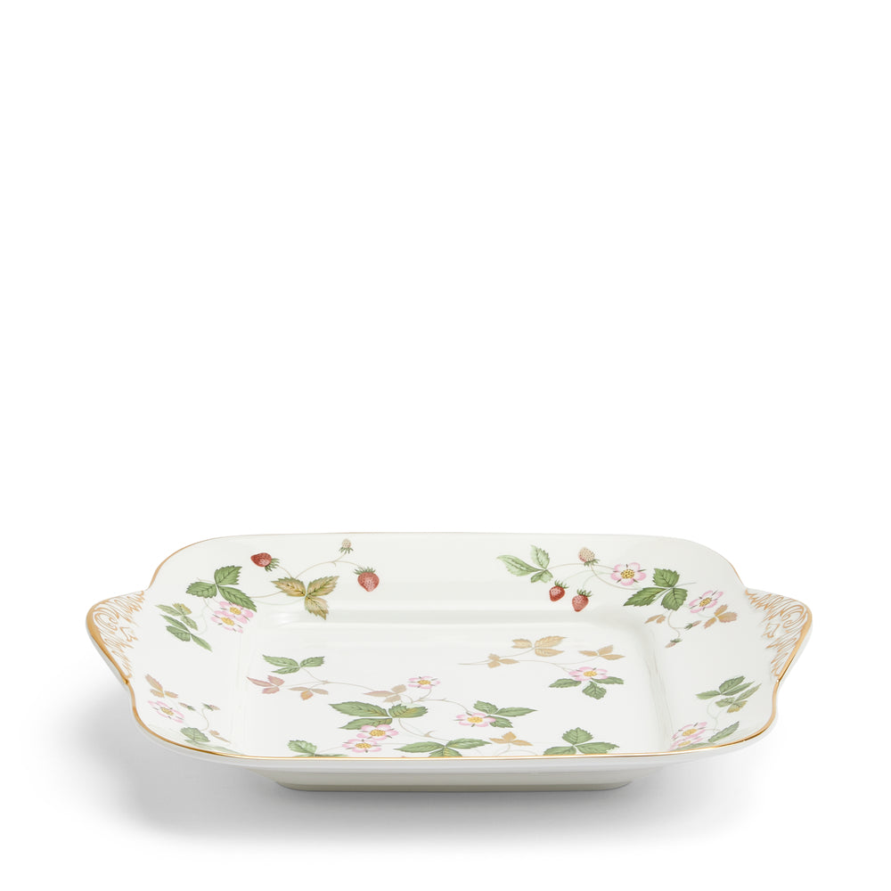 Wedgwood Wild Strawberry Square Cake Plate 27cm