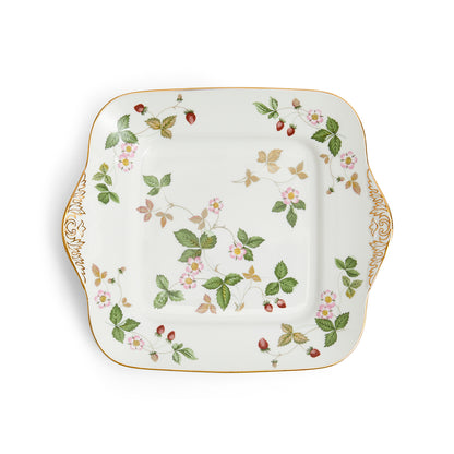 Wedgwood Wild Strawberry Square Cake Plate 27cm