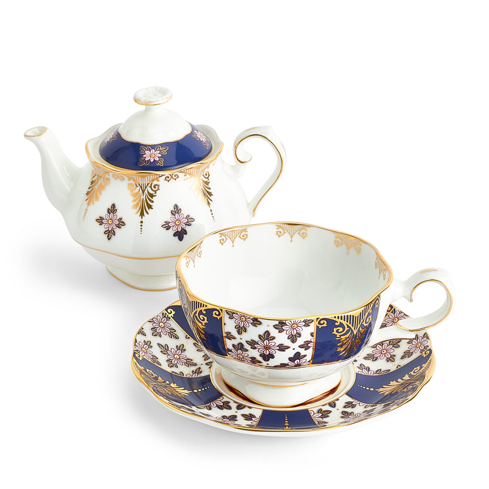 Royal Albert Tea for One - Regency Blue 1900