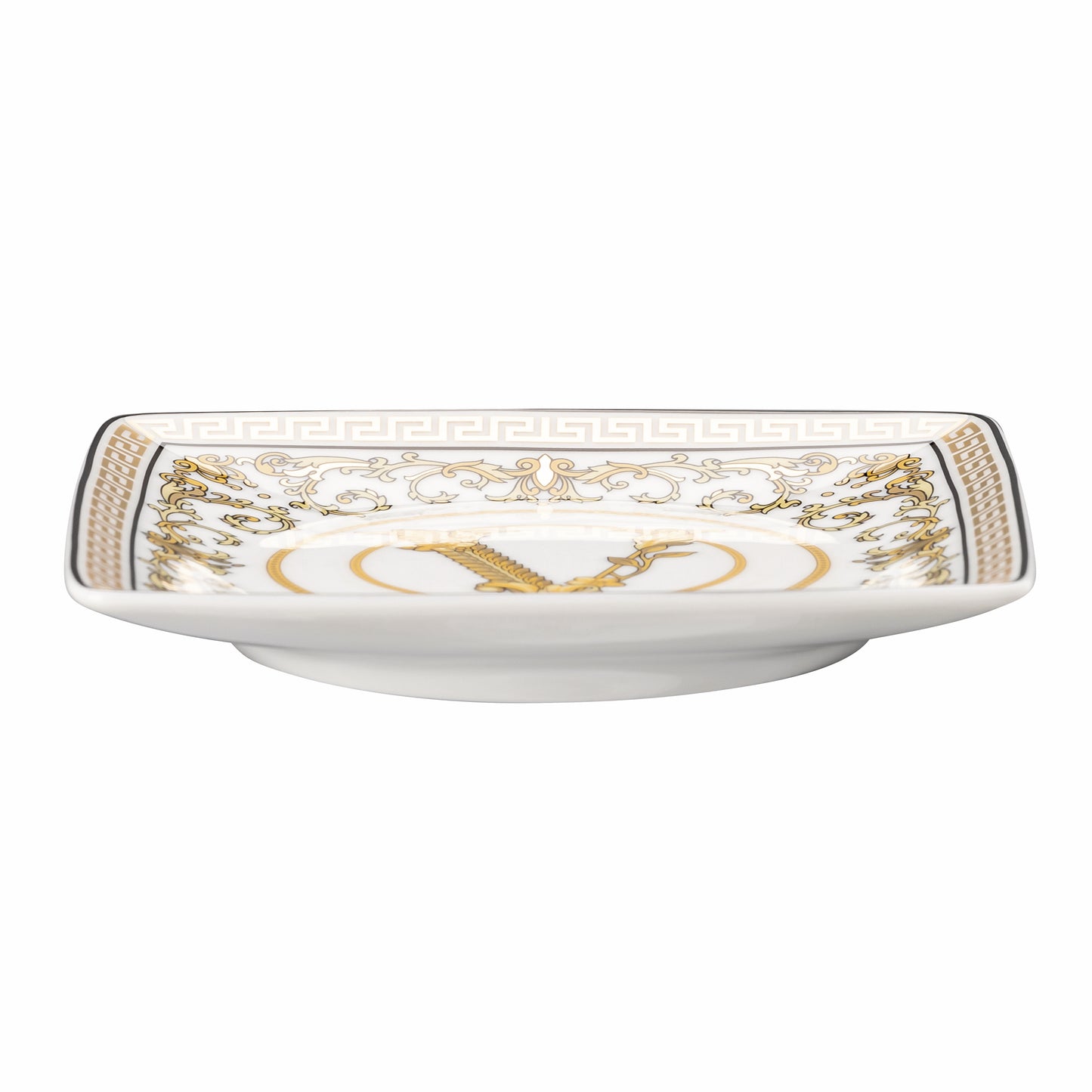 Versace Virtus Gala White Flat Square Bowl 12cm