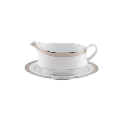 Noritake Legacy Splendor Gravy Boat with Tray