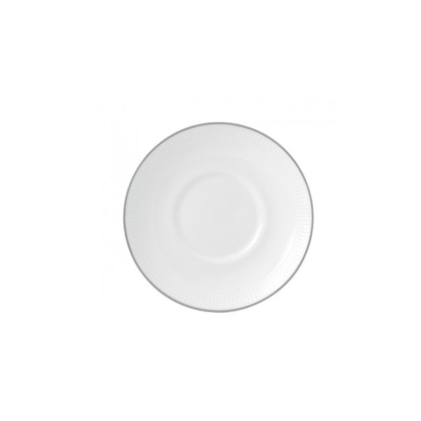 Wedgwood Vera Wang Blanc Sur Blanc Coffee Saucer