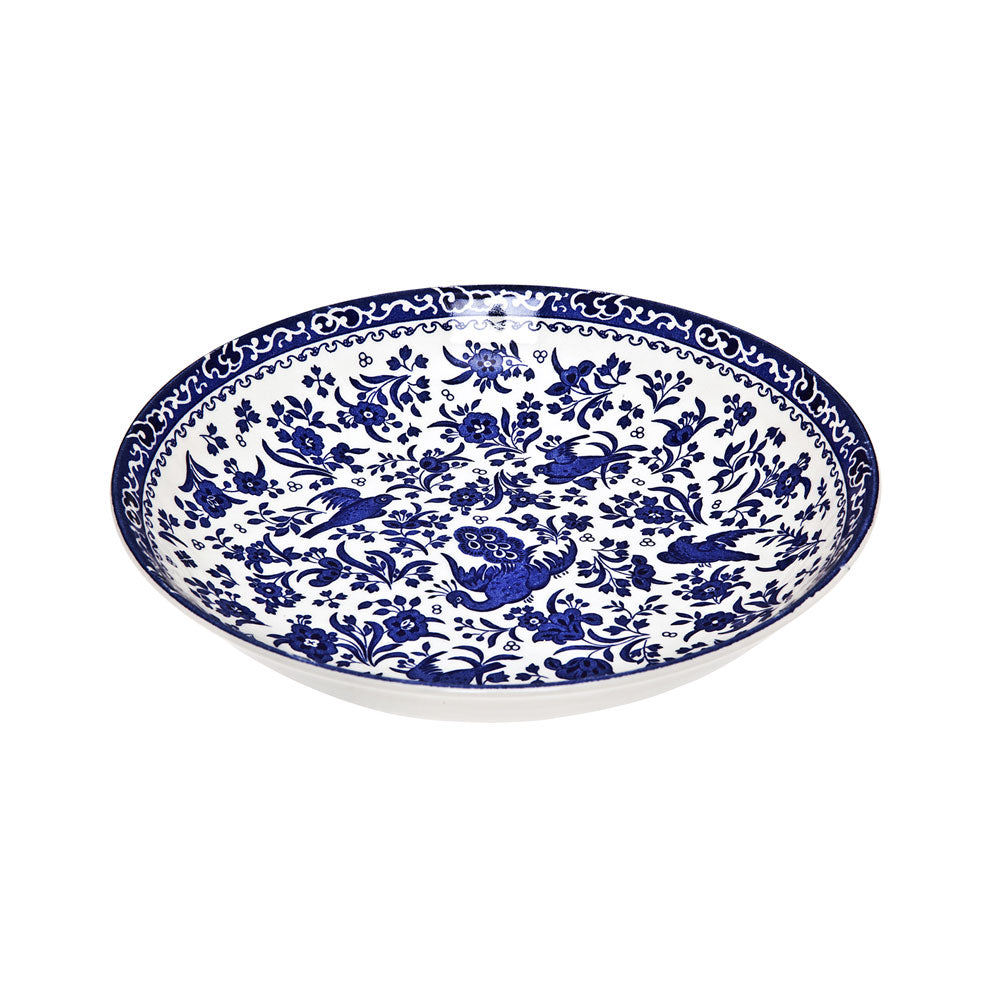 Burleigh Blue Regal Peacock Pasta Bowl 23cm/9"