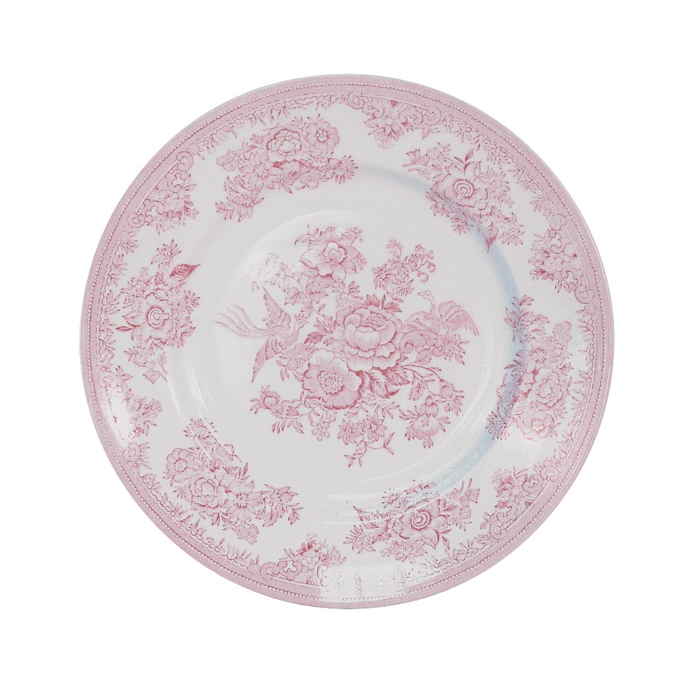 Burleigh Pink Asiatic Pheasants Plate 22cm