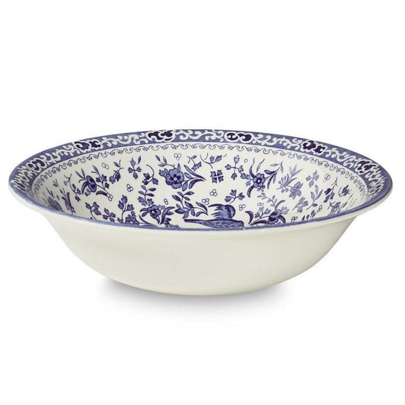 Burleigh Blue Regal Peacock Pudding/Soup Bowl 20.5cm/8"