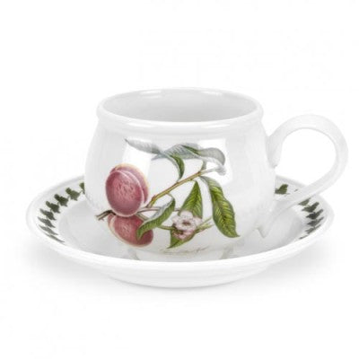 Portmeirion Pomona Peach Breakfast Cup and Saucer