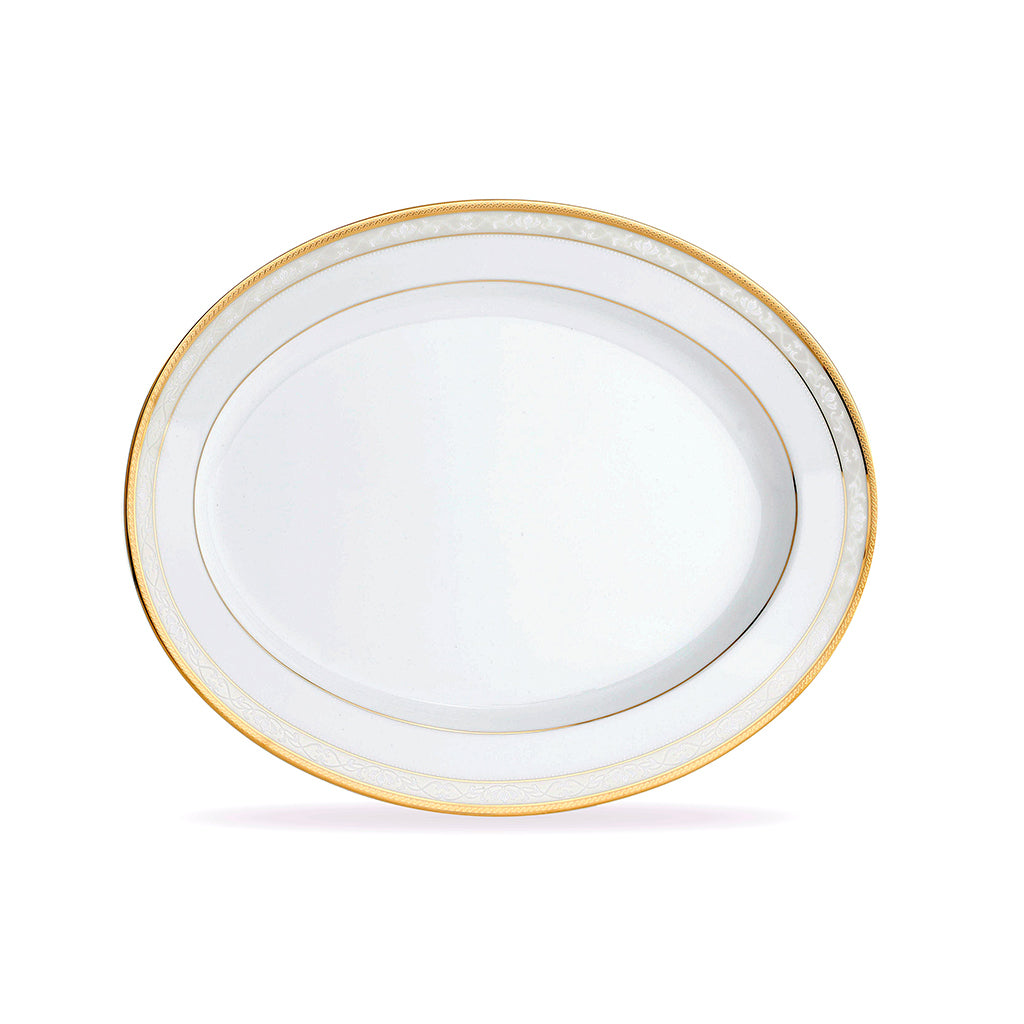 Noritake Hampshire Gold Oval Platter 40cm (LG)