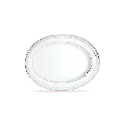 Noritake Hampshire Platinum Oval Platter 35cm