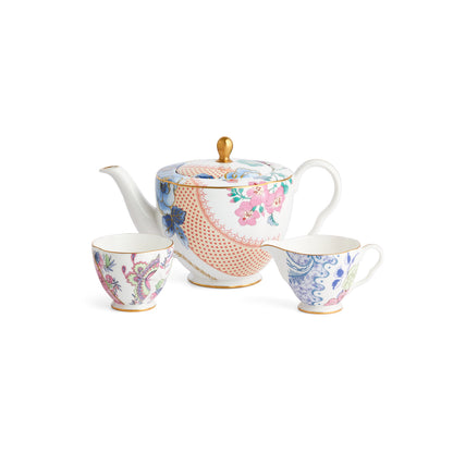 Wedgwood Butterfly Bloom 3 Piece Tea Set