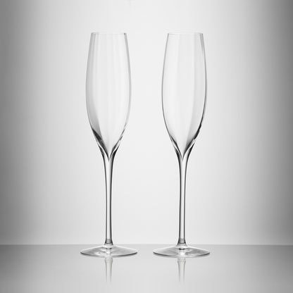 Waterford Crystal Elegance Optic Classic Champagne Flute Set of 2