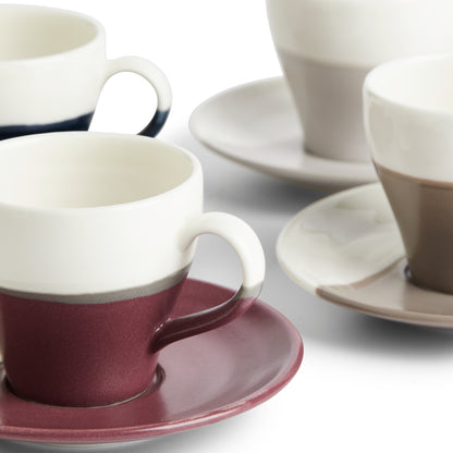 Royal Doulton Coffee Studio Mixed Espresso Cup and Saucer Set of 4