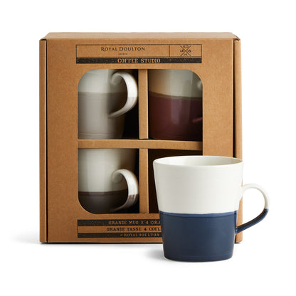 Royal Doulton Coffee Studio Mixed Mug Grande Set of 4