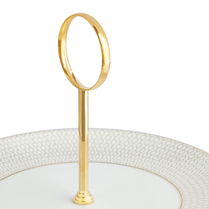 Wedgwood Gio Gold 2 Tier Cake Stand