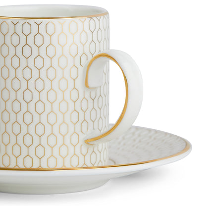 Wedgwood Gio Gold Coffee Cup and Saucer