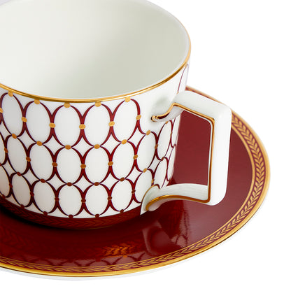 Wedgwood Renaissance Red Tea Cup & Saucer