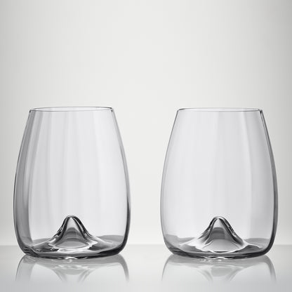 Waterford Crystal Elegance Optic Stemless Wine Glass Set of 2