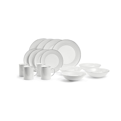 Wedgwood Gio Platinum 16 Piece Dinner Set