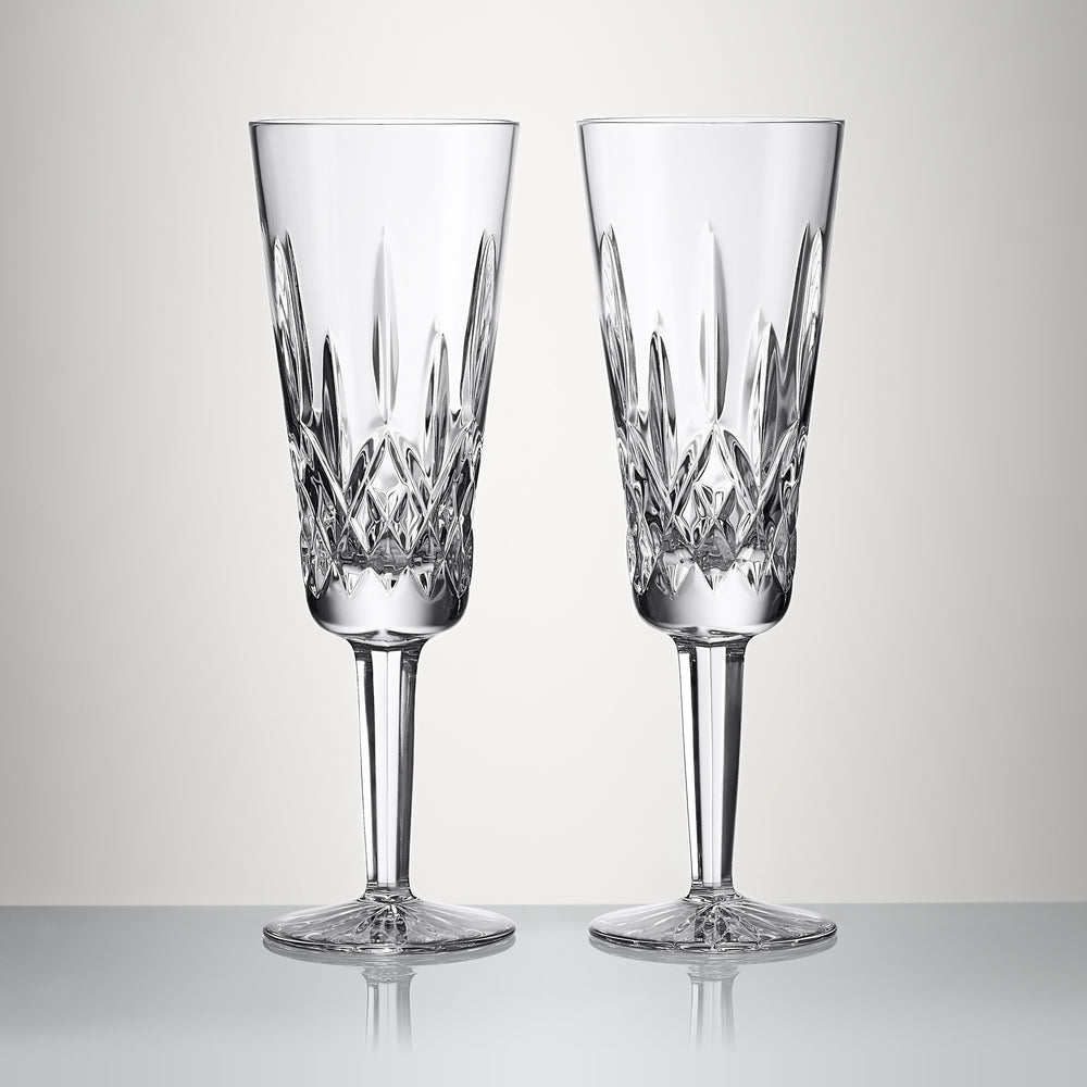 Waterford Crystal Lismore Champagne Flute Set of 2