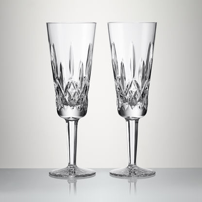 Waterford Crystal Lismore Champagne Flute Set of 2