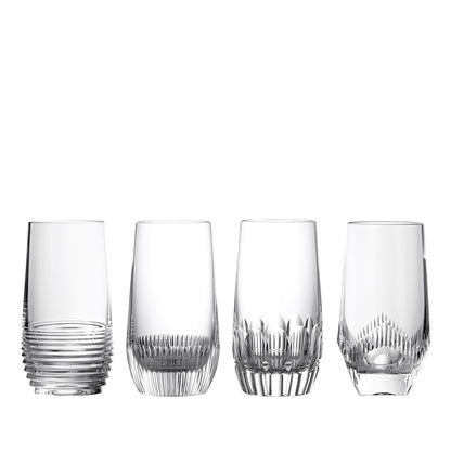 Waterford Crystal Mixology Hiball Mixed Set of 4