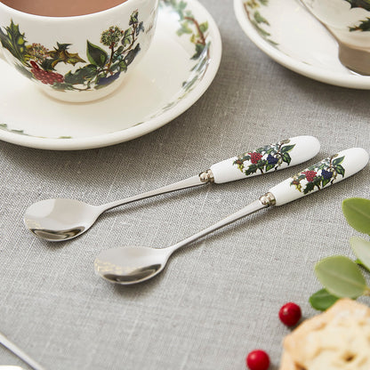 Portmeirion Holly and Ivy Set of 6 Tea Spoons