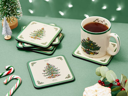 Pimpernel Christmas Tree Coasters Set of 6