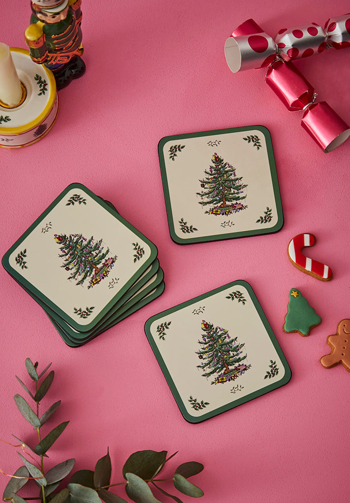 Pimpernel Christmas Tree Coasters Set of 6