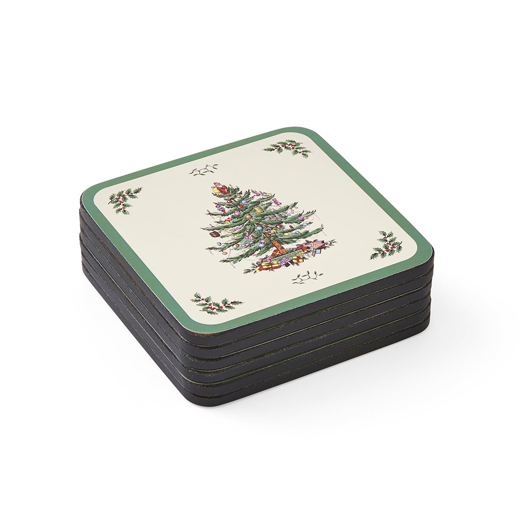 Pimpernel Christmas Tree Coasters Set of 6