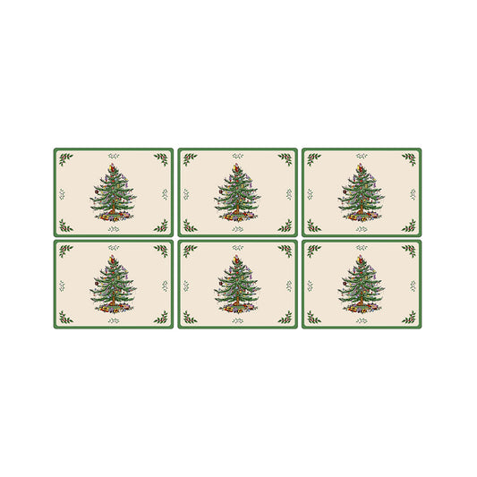 Pimpernel Christmas Tree Small Placemats Set of 6