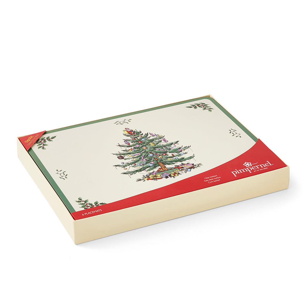 Pimpernel Christmas Tree Small Placemats Set of 6