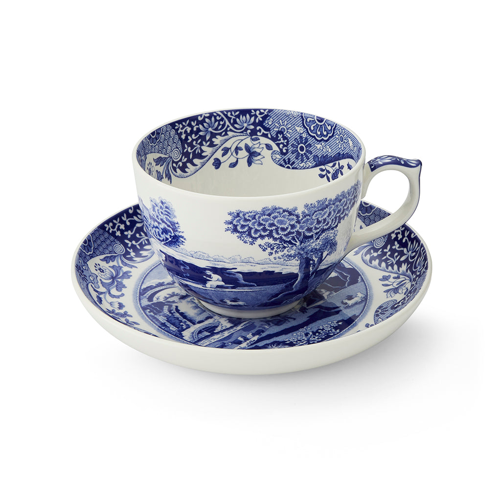 Spode Blue Italian Jumbo Cup & Saucer