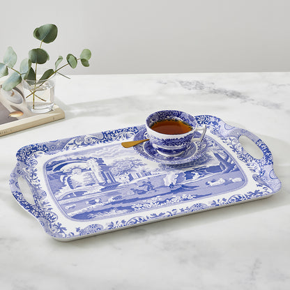 Pimpernel Blue Italian Large Handled Tray