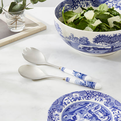 Spode Blue Italian Salad Serving Pair