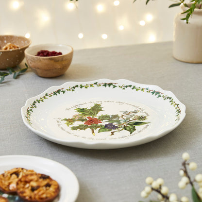 Portmeirion Holly and Ivy Scalloped Platter