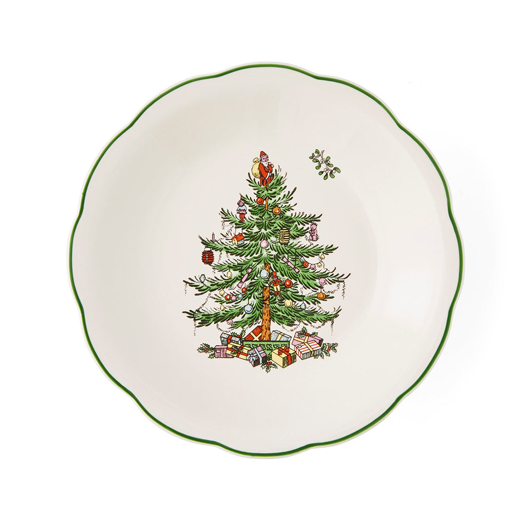 Spode Christmas Tree Sculpted Footed Candy Dish