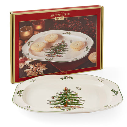 Spode Christmas Tree Sculpted Oval Platter