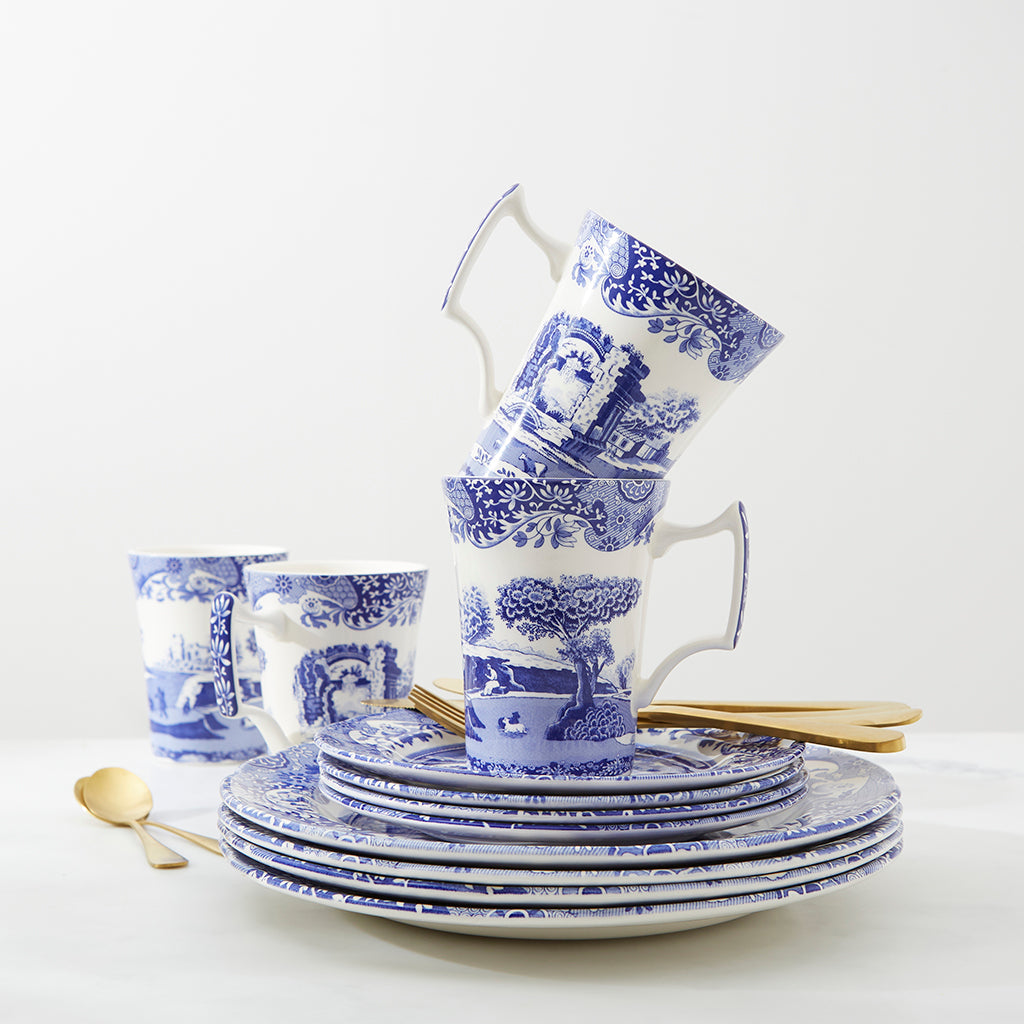 Spode Blue Italian 12 Piece Set