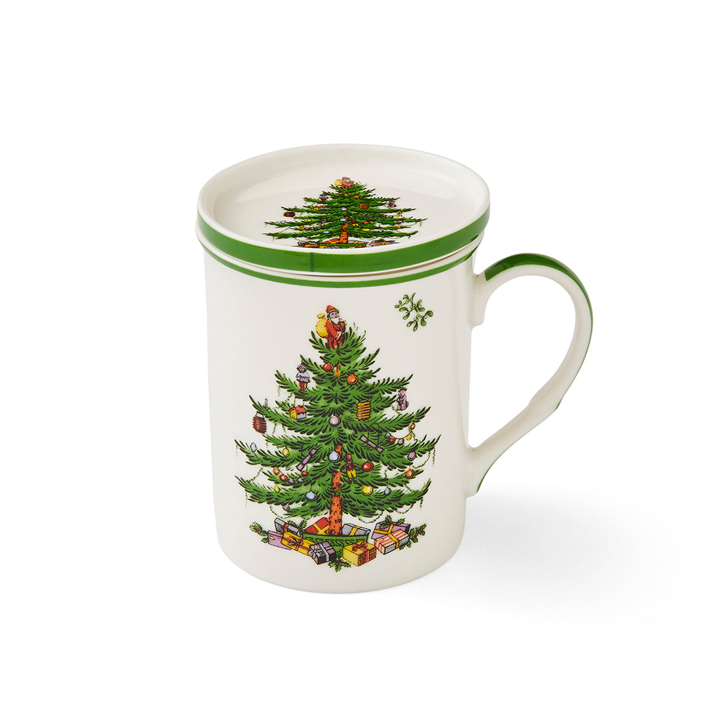 Spode Christmas Tree Mug & Coaster Set