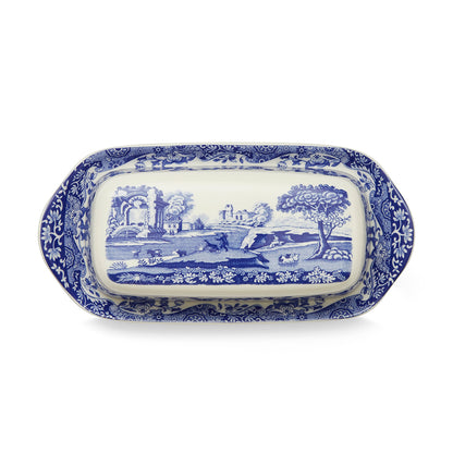 Spode Blue Italian Butter Dish