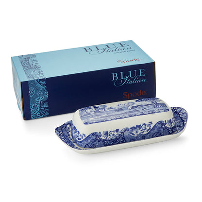 Spode Blue Italian Butter Dish