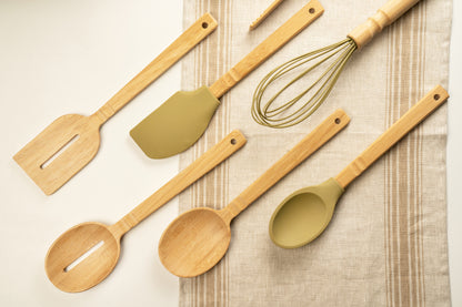 &Again Bamboo Silicone Spoon