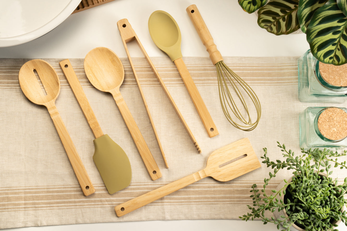 &Again Bamboo Slotted Spoon