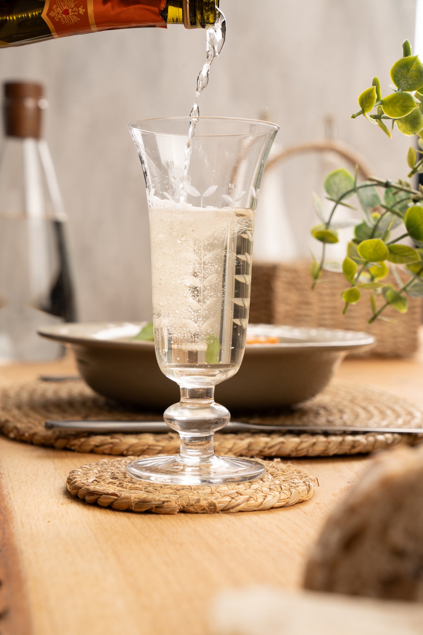 Artisan Street Leaf Champagne Flute