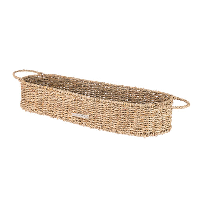 Artisan Street Long Seagrass Basket with Handles