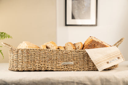 Artisan Street Long Seagrass Basket with Handles