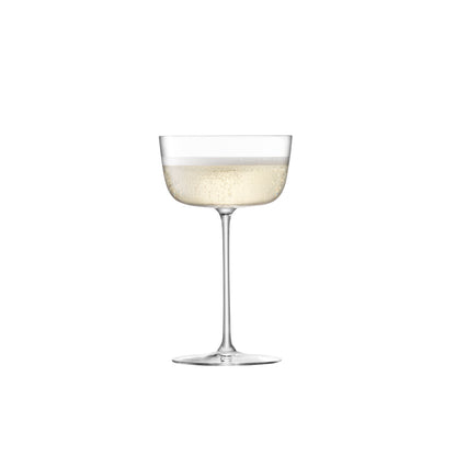 LSA Glass Borough Cocktail Saucer 240ml Set of 4