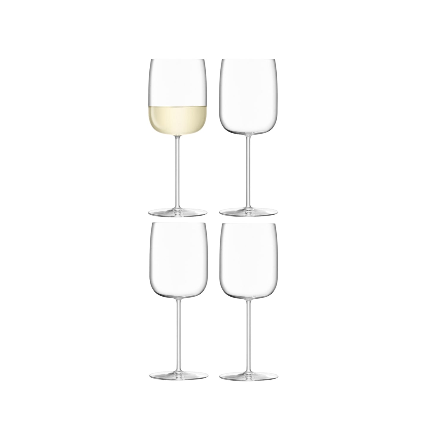 LSA Glass Borough Wine Glass 380ml Set of 4