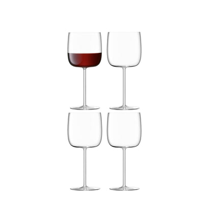 LSA Glass Borough Wine Glass 450ml Set of 4