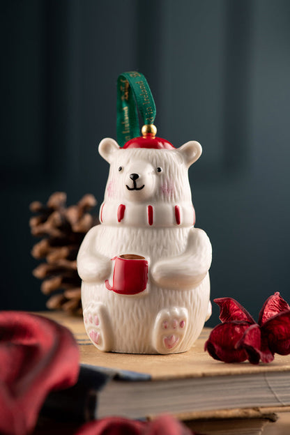 Belleek Polar Bear Ornament-Christmas-Goviers